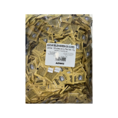 Azucar moreno en sobres