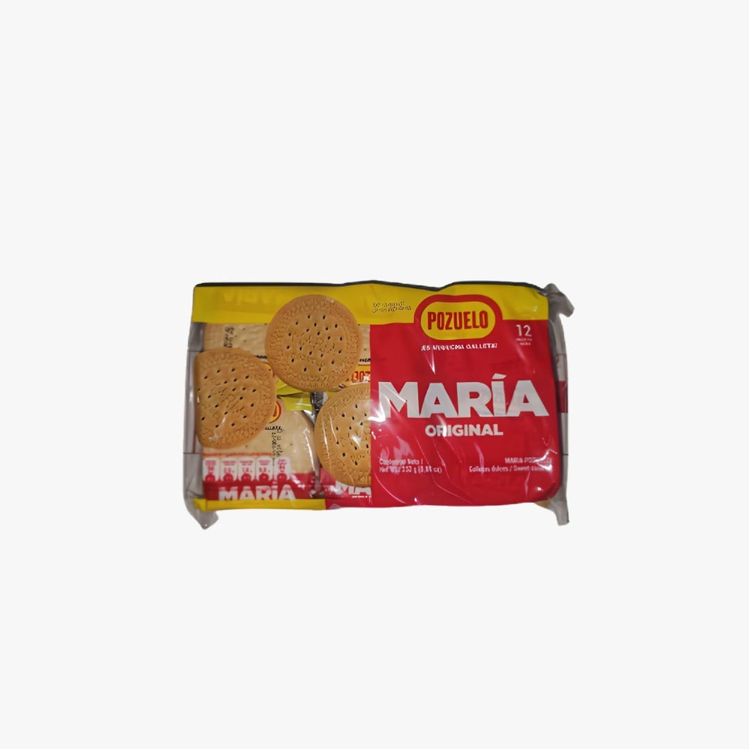 GALLETA MARIA POZUELO BOLSA DE 12 UNIDADES (CAJA CON 18 UNIDADES)