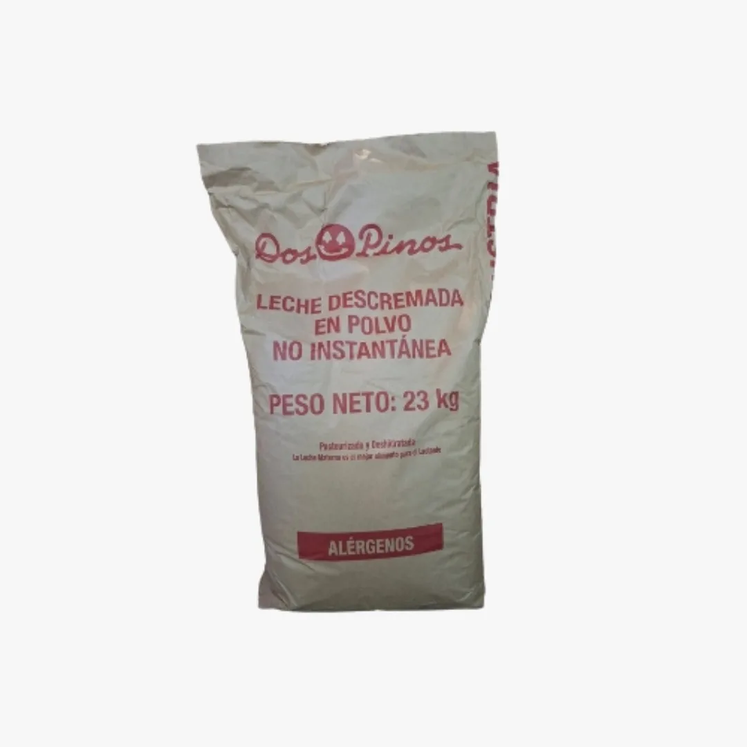 SACO DE LECHE EN POLVO NO INSTANTANEA DOS PINOS 23 KILOS ROJO