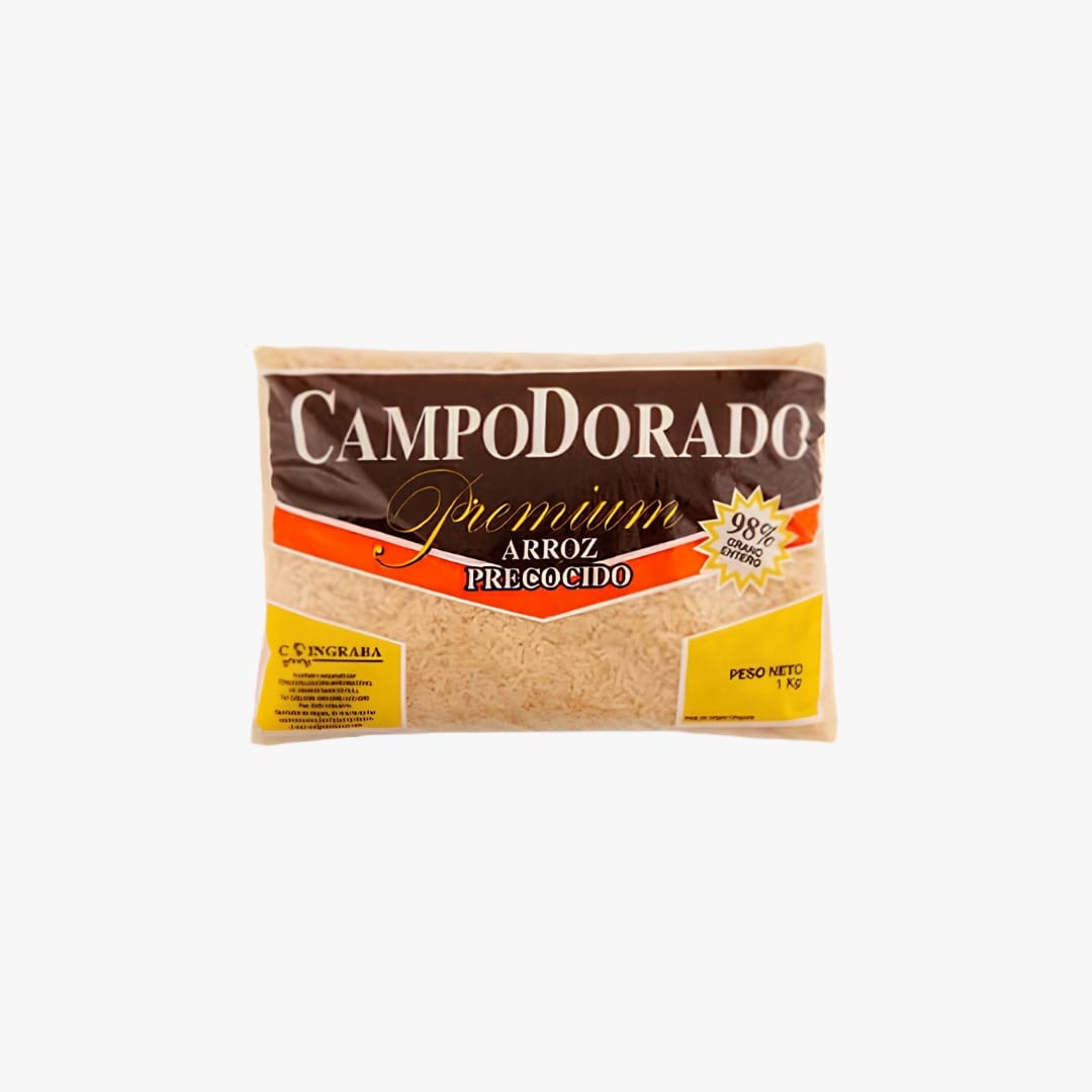 ARROZ PRECOCIDO DORADO UNIDAD DE UN 1 KILO (BULTO DE 24 UNIDADES)