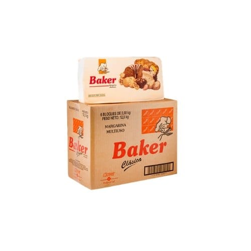 MARGARINA INDUSTRIAL BAKER 12.5KG CAJA CON 6 BLOCK